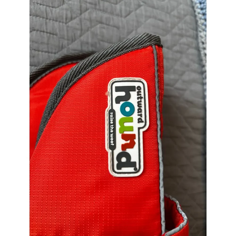 Outward Hound Granby Splash Orange Dog Life Jacket Sz Medium